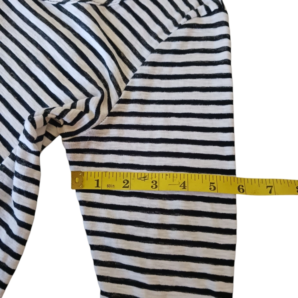 Vintage Havana Black and White Striped Tee - Picture 10 of 11